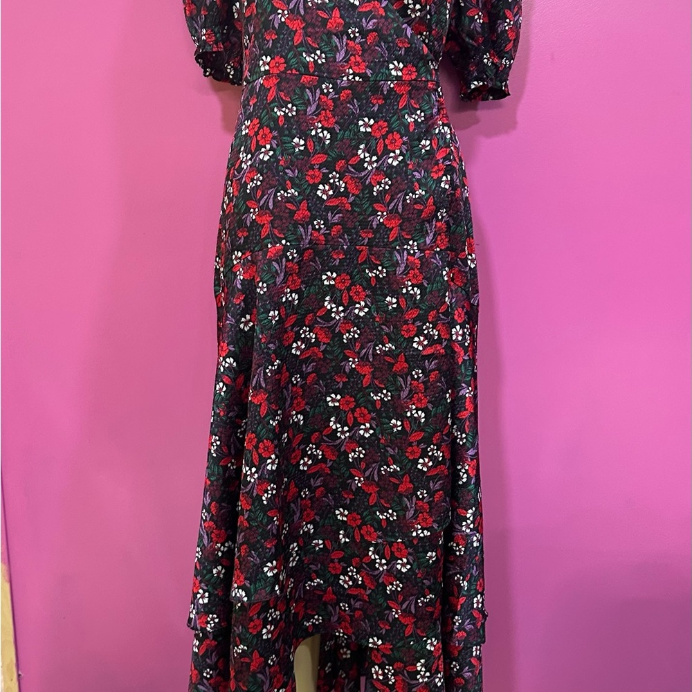 Draper James Red and Pink Puff Sleeve Sundress